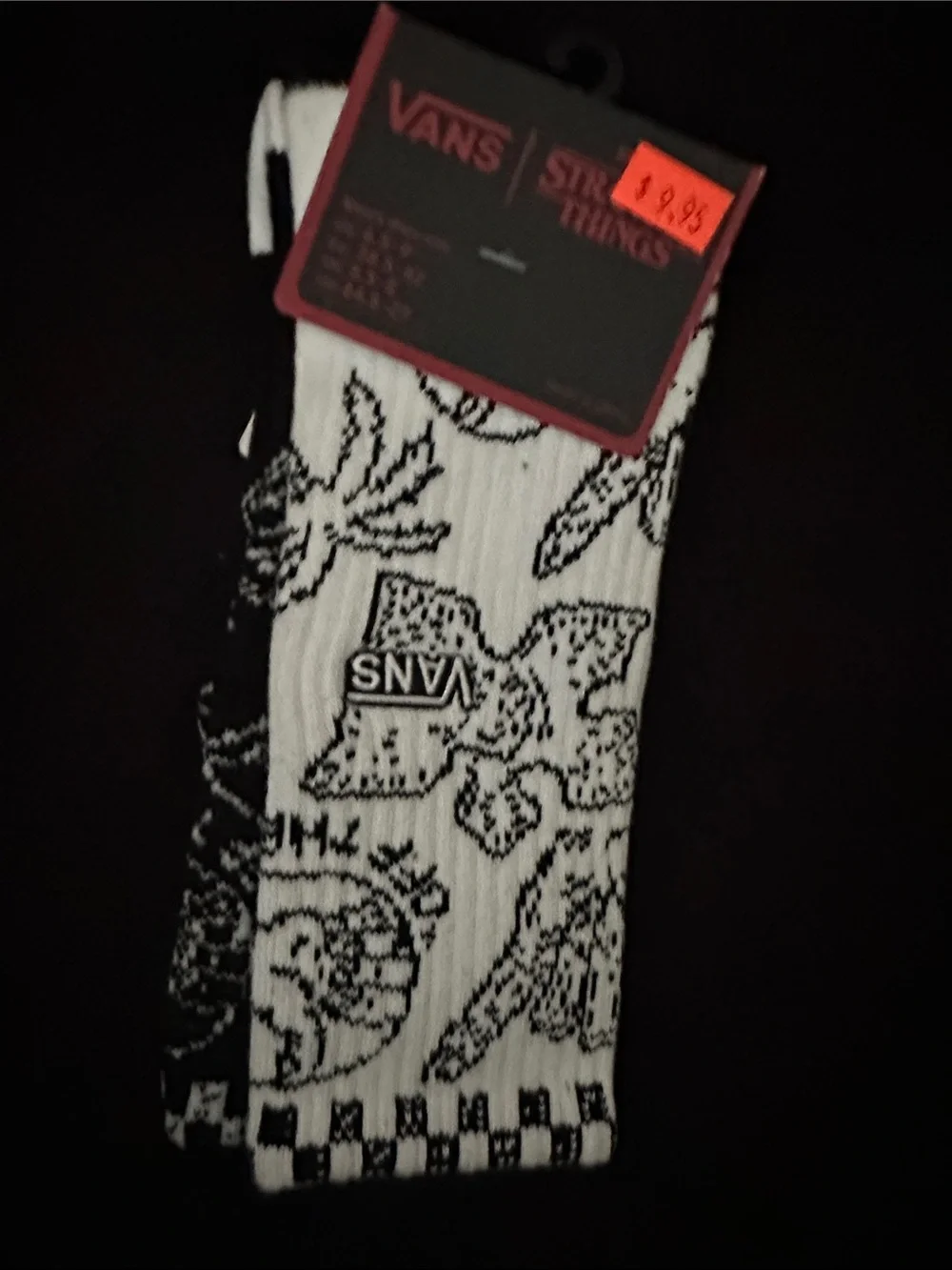 Stranger Things Vans  Crew Socks